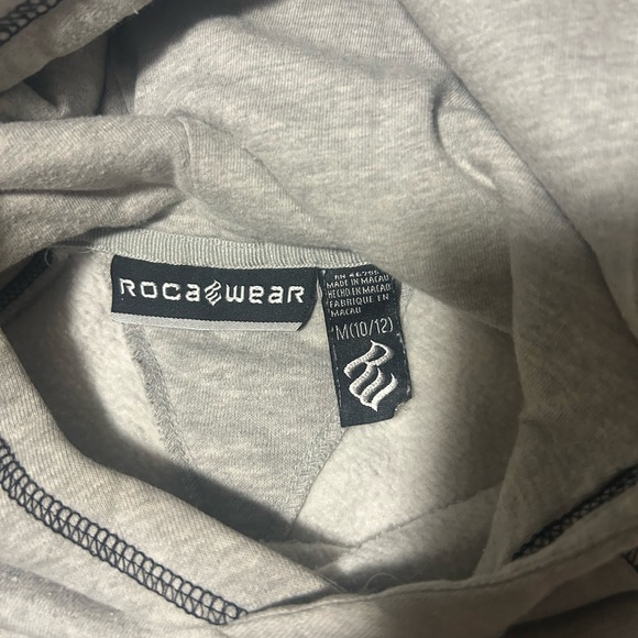 Rocawear Light Gray Hoodie with Black Accents - Picture 3 of 3